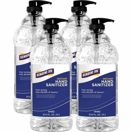 GENUINE JOE Hand Sanitizer - Fresh Citrus Scent - 67.6 fl oz, 4PK GJO14452CT